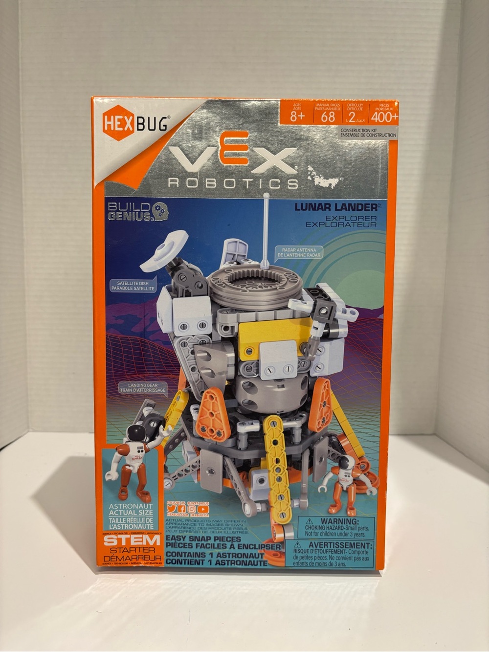HexBug Vex Robotics Lunar Lander Kit 400 Pieces New Sealed
